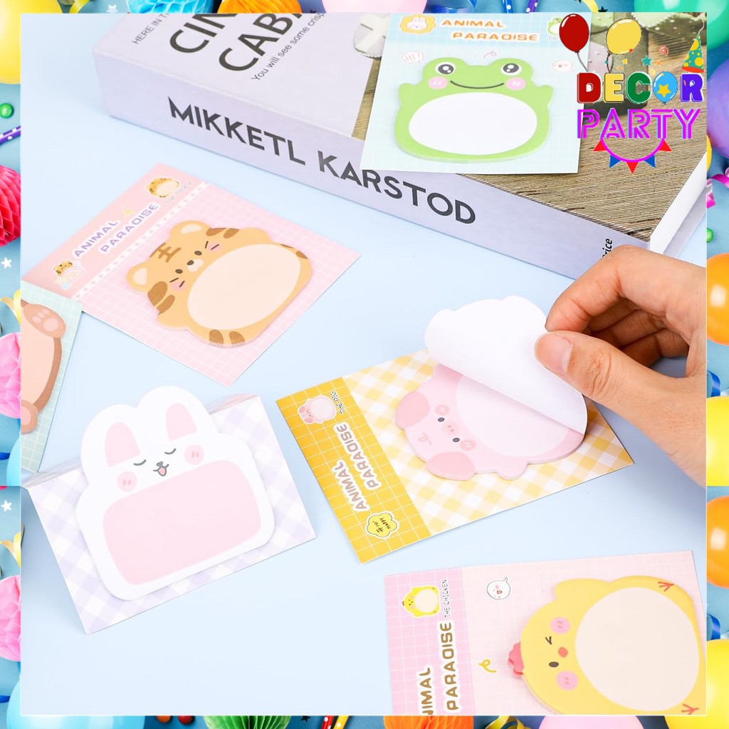 

DP Sticky Notes Karakter Animal Lucu Tempelan Kertas Catatan Memo Note Karakter Binatang Binatang Mini Book Motif Hewan