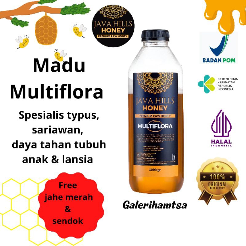 

Madu Murni Multi flora 1000 gr Javahillshoney