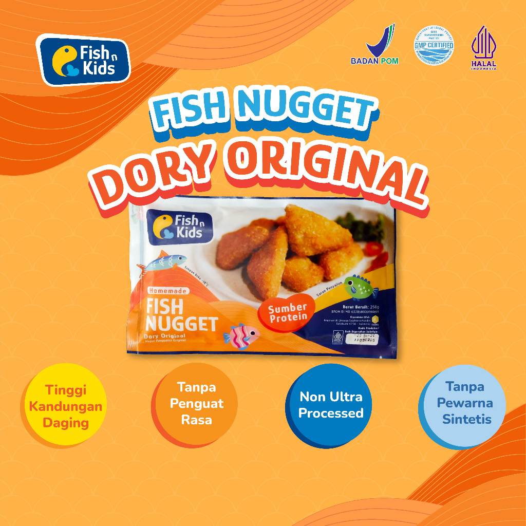

Nugget Homemade MPASI Ikan Dori 250 gram/ Frozen Food Non MSG Fish n Kids