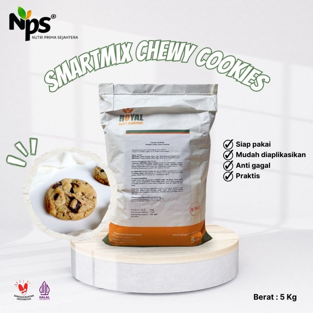 

SMARTMIX Chewy Cookies / Tepung Premix Chewy Cookies
