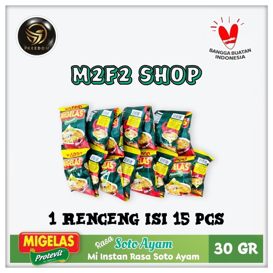 

MIGELAS Protevit Mie Gelas Seduh Kuah Rasa Soto Ayam Sachet - 30 gr (Kemasan 1 Renceng)