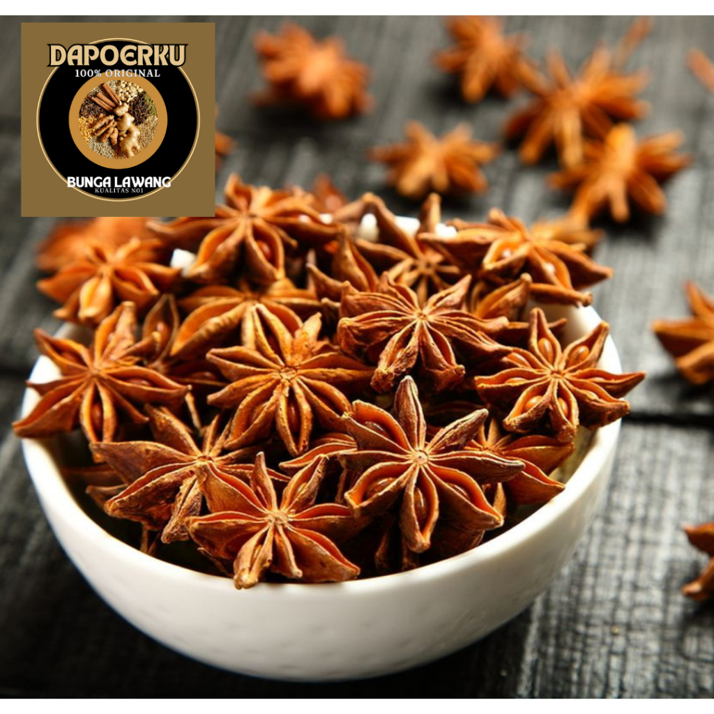 

PROMO KILAT BUNGA LAWANG / PEKAK/ STAR ANISE PREMIUM KUALITAS NO1 100GR