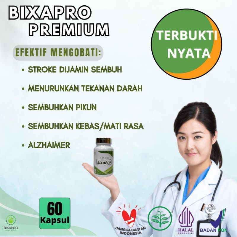 BixaPro Obat Stroke Herbal Premium Terstandar Eropa BixaPro Obat Darah Tinggi Ampuh Asli Bergaransi