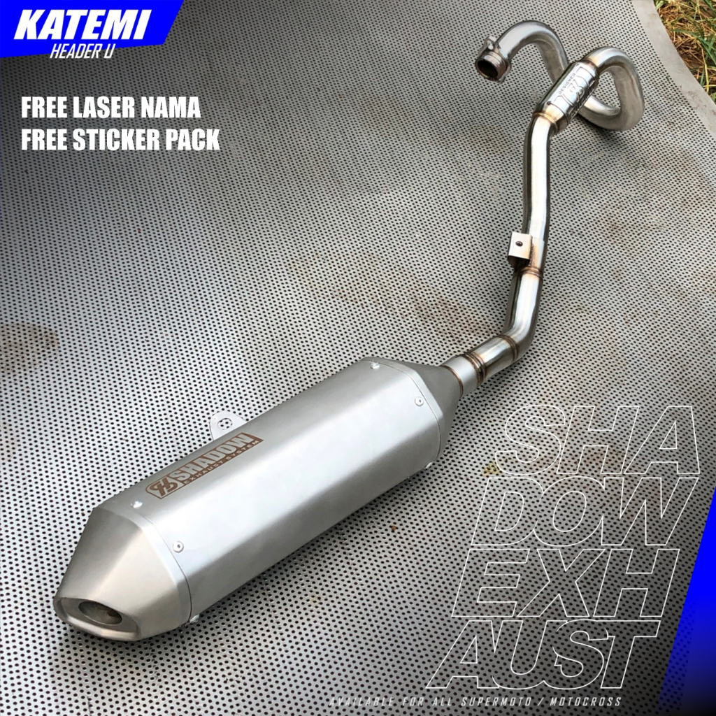 Knalpot CRF150 KLX150 WR155 KLX TIGER KLX 230 KLX250 type KATEMI Header U Shadow Exhaust System