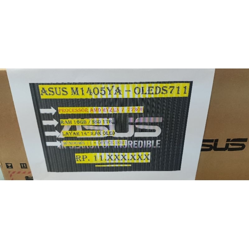 ASUS M1405YA OLEDS711 RYZEN 7 7730U 16 SSD 1TB 14" 2.8K OLED