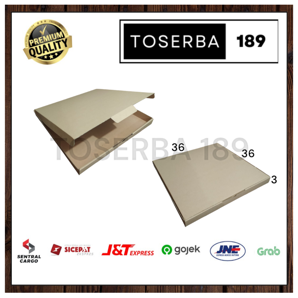 

kardus packing diecut/box pizza uk 36x36x3 cm