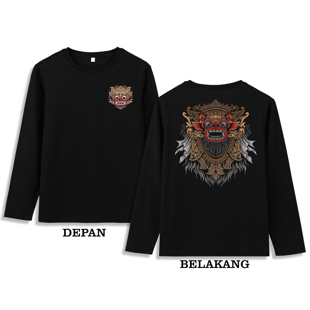 Kaos barong Bali - kaos Lengan Panjang - Baju Dewasa Pria Wanita