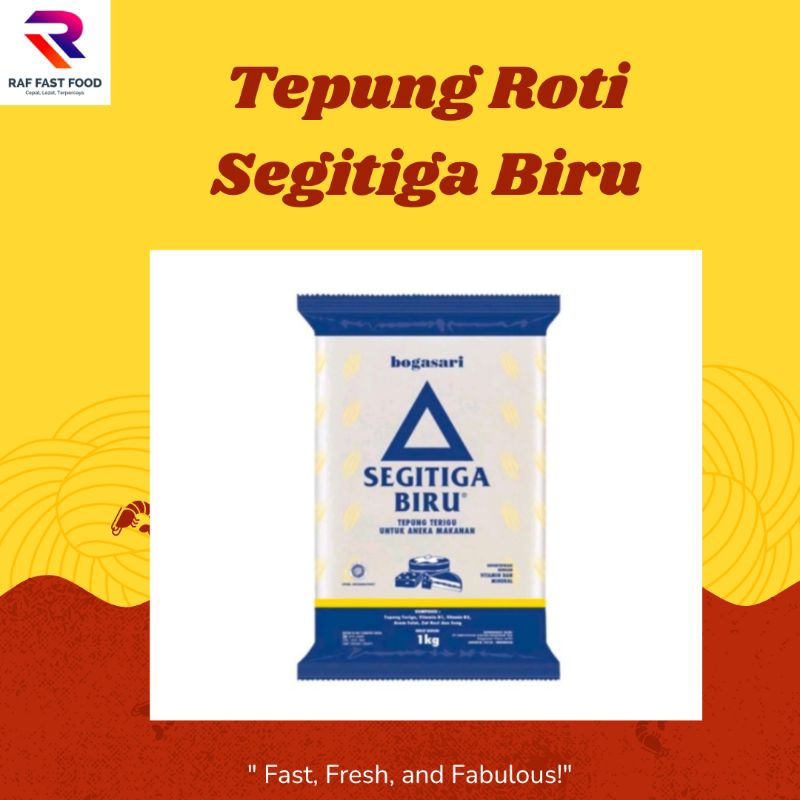 

Tepung Segitiga Biru Transparan 500gr