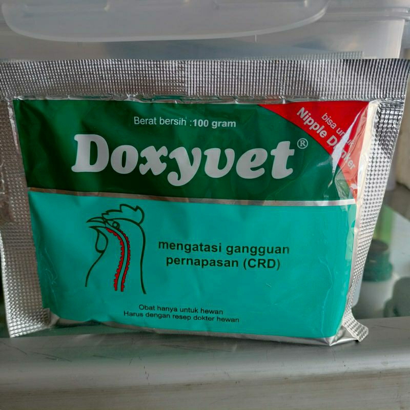 Doxyvet 100 gram obat ayam gangguan pernafasan CRD /Obat Ngorok