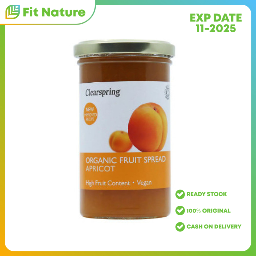

Selai Buah Organik Clearspring Organic Fruit Spread Apricot 280g
