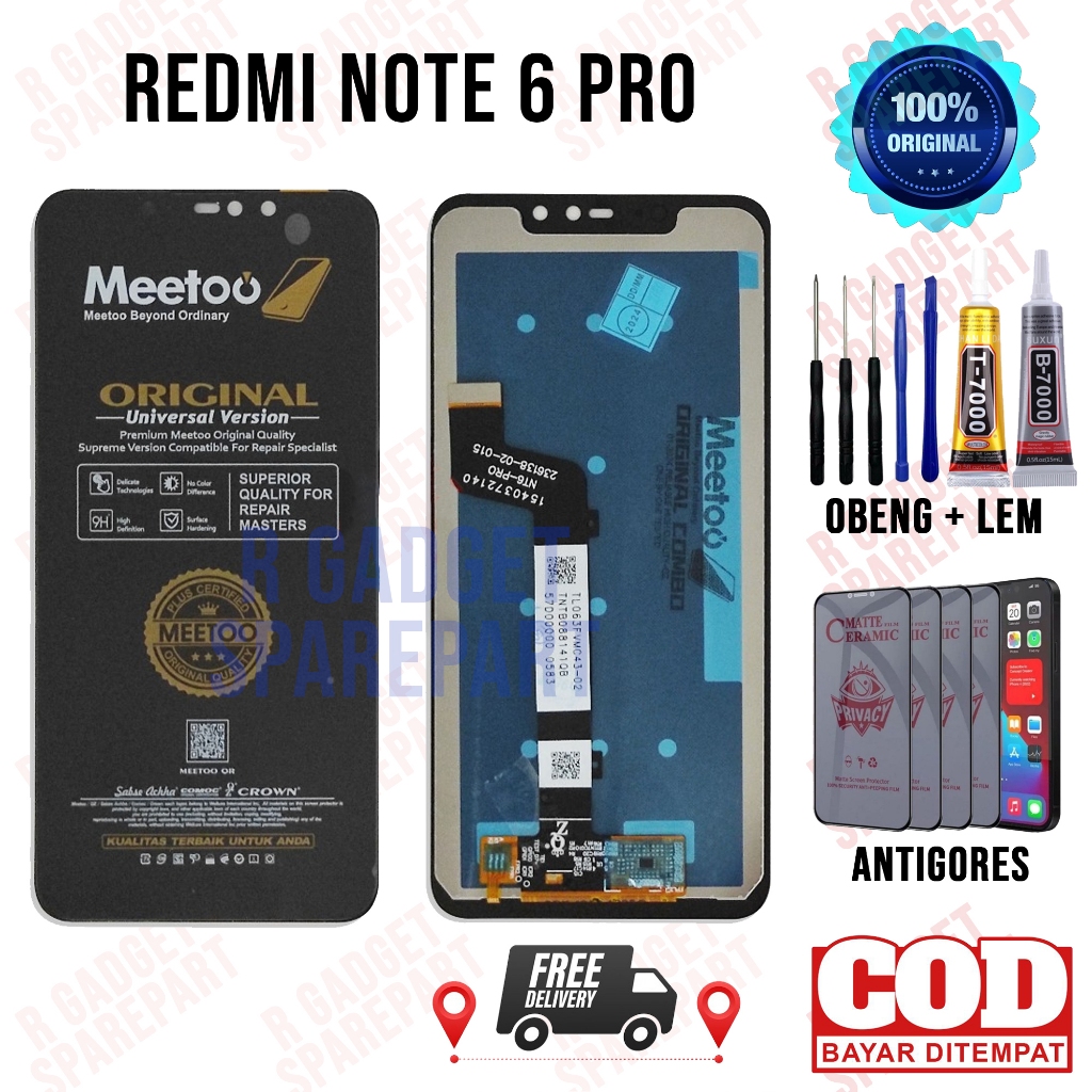Lcd Redmi Note 6 Pro Original OEM Quality Lcd Touchscreen Redmi Note 6 Pro Fullset