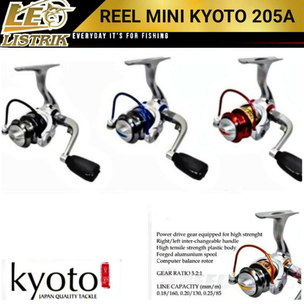REEL KYOTO TINY 205A REEL PANCING TERLARIS REEL ULTRALIGHT TERLARIS
