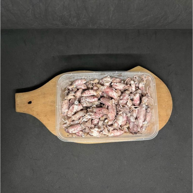 

Baby cumi, baby cumi frozen, baby cumi beku 250 gram