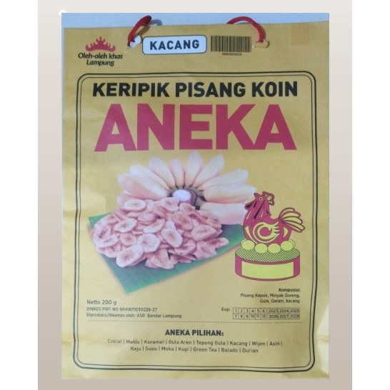 

Keripik Pisang Koin Aneka Yen Yen Kacang 200 gram