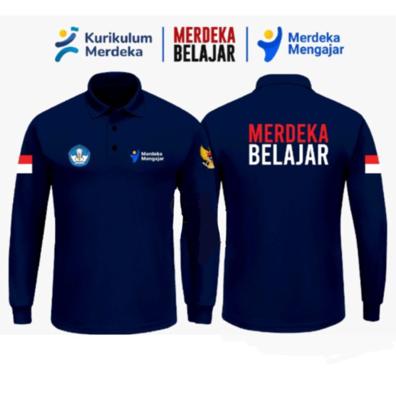 custom kaos polo merdeka belajar merdeka mengajar