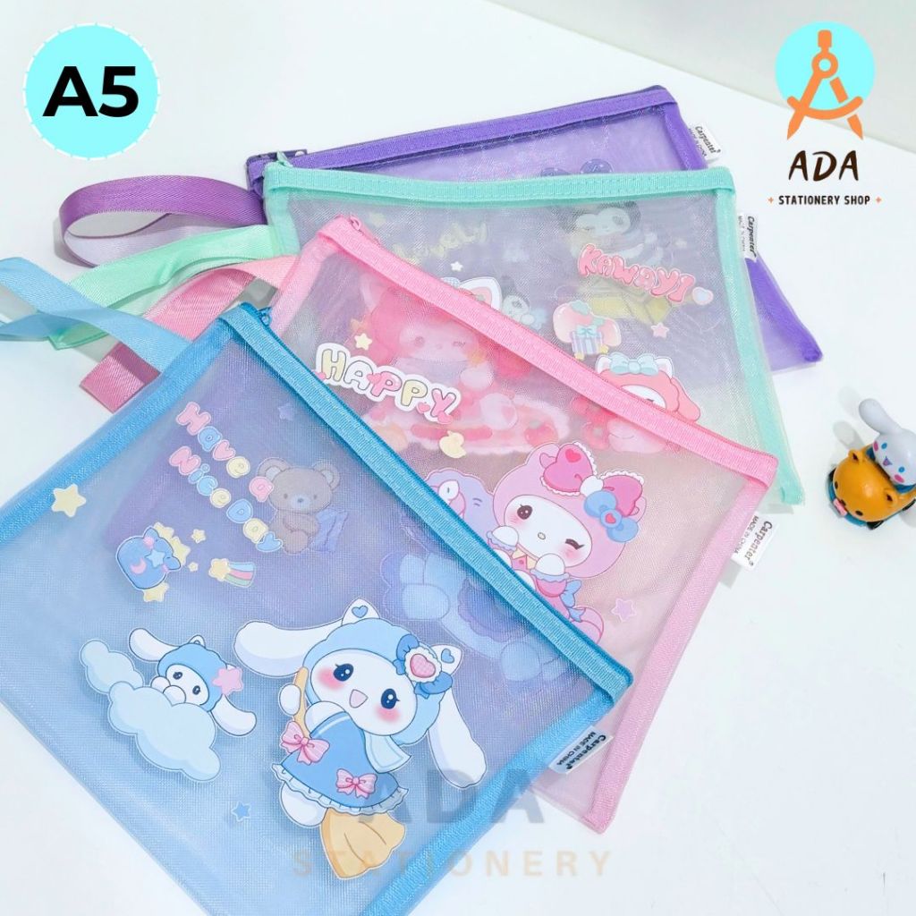 

(A5)per 1Pc zipper document bag 2545 size A5/ map jaring/with handle