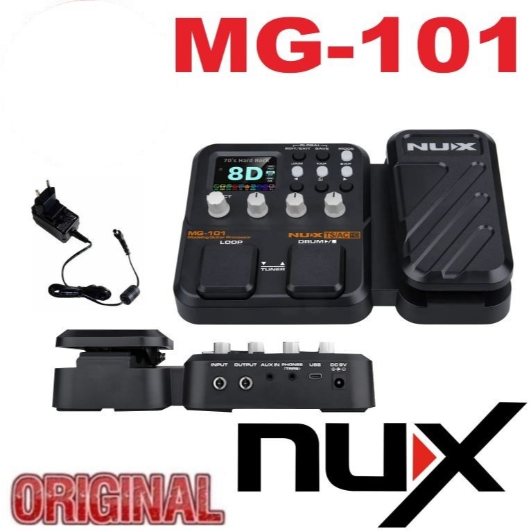 Nux MG-101 Modeling Guitar Processor Efek Gitar Nux Mg101