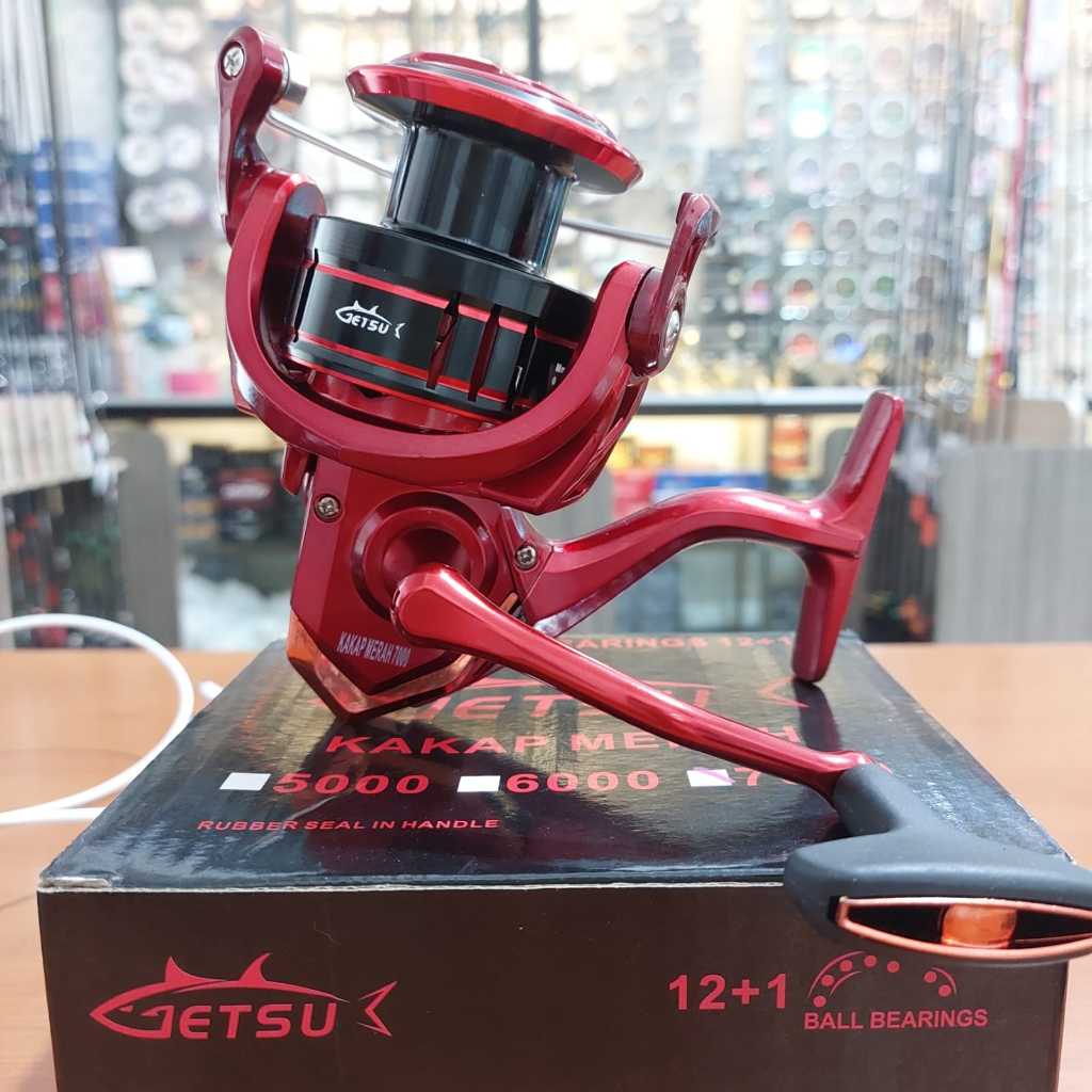 REEL SPINNING MERK GETSU KAKAP MERAH SERIES