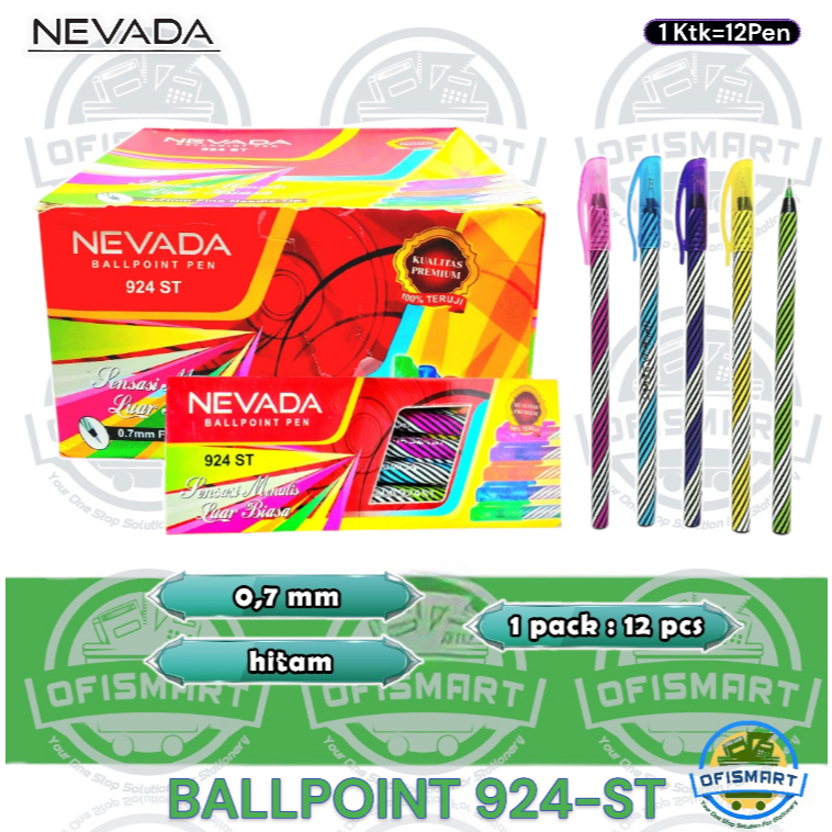 

Nevada Pen Murah Lilin Ulir 0,7mm - 924 ST | @1Ktk=12Pen