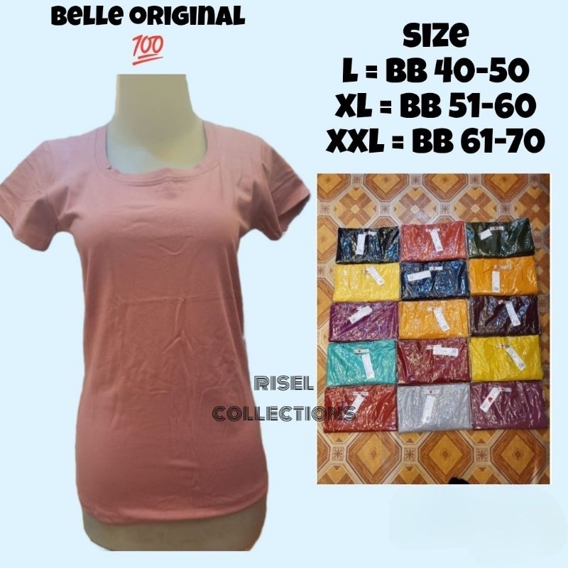 Baju Kaos Belle Asli Original Lengan Pendek