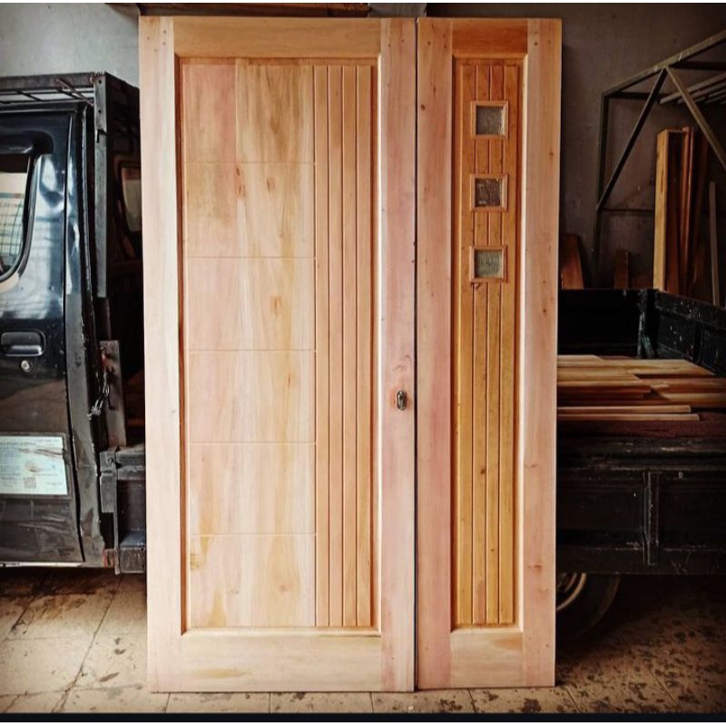 pintu kupu tarung mahoni uk120x200