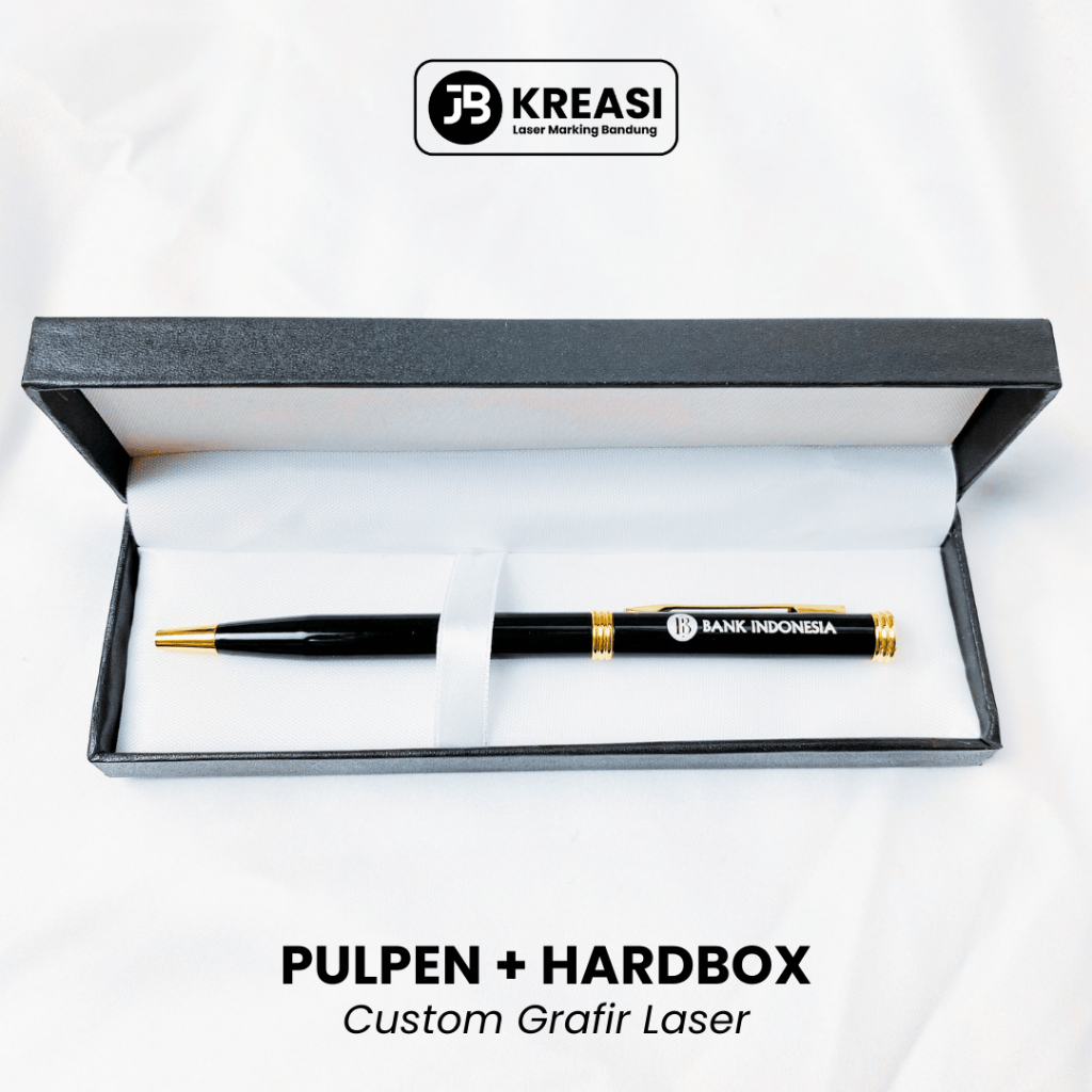 

H7Y Custom Pulpen Metal Titan Grafir Nama & Logo + Gift Box / Pen Promosi / Ballpoint Souvenir