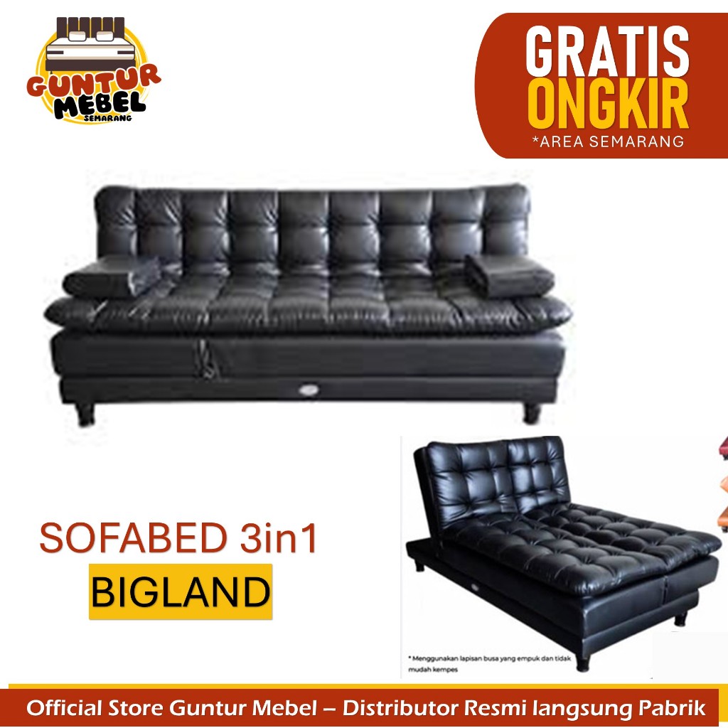PROMO sofabed Bigland 3 in 1 kuat awet murah guntur mebel semarang