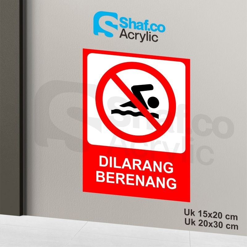 

STICKER DILARANG BERENANG // STIKER // RAMBU-RAMBU