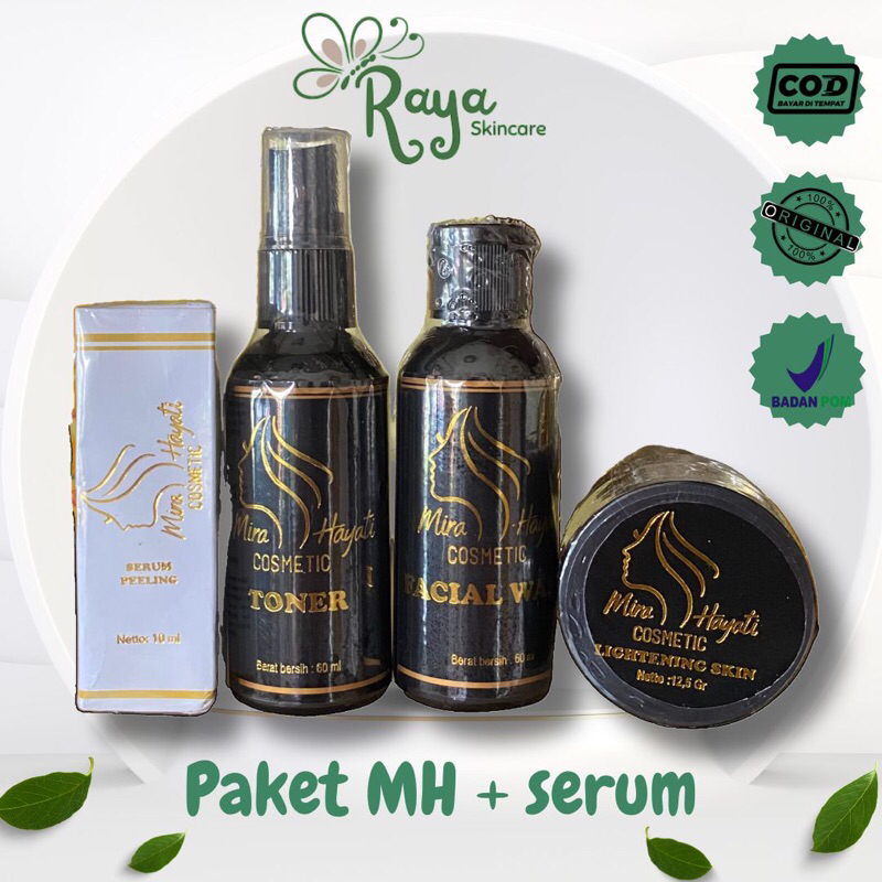PAKET CREAM MH + SERUM PEELING MIRA HAYATI SKINCARE