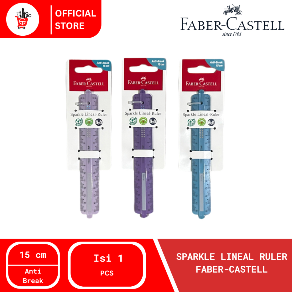 

Ruler | Penggaris Faber-Castel Sparkle 15cm (1 PCS)