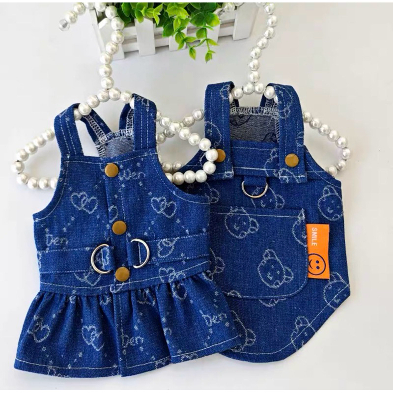 Baju Couple Jeans Anjing Kucing