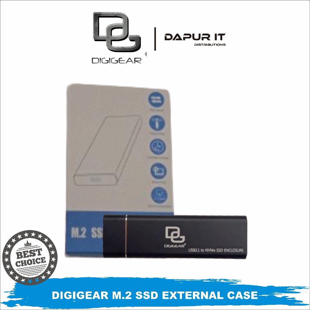 DIGIGEAR USB 3.1 NVMe SSD ENCLOSURE CASING