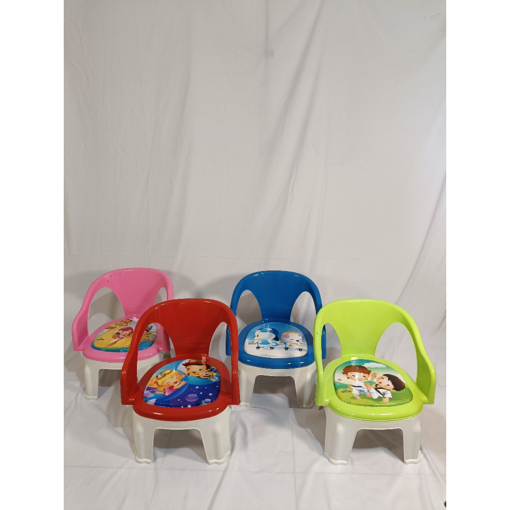 Bangku / kursi Anak Kecil Plastik Smiley Kids Aneka Warna Dan Gambar
