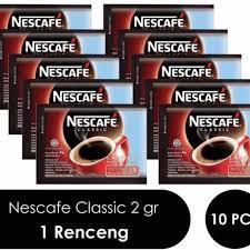 

kopi Nescafe classic 1RENTENG 2G