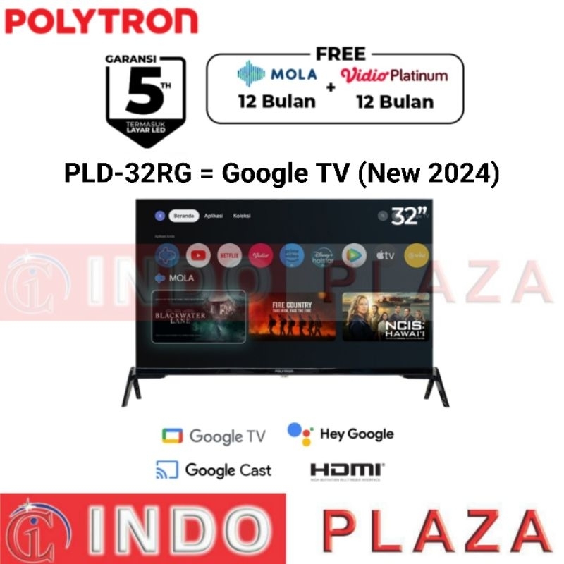 TV POLYTRON 32 Inch GOOGLE TV PLD-32RG9059 (LUAR MEDAN)