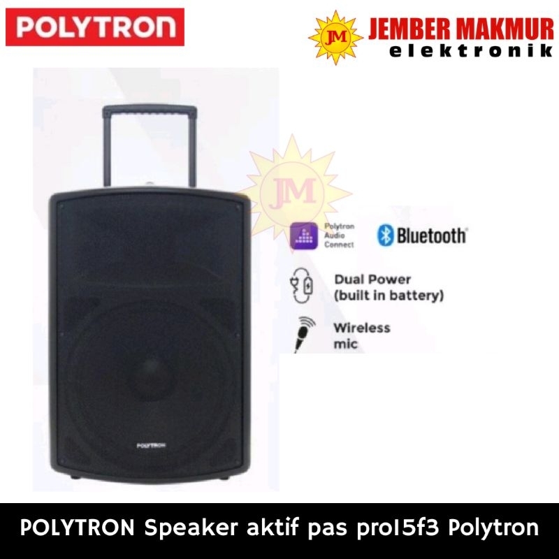 POLYTRON speaker aktif pas pro 15f3 polytron