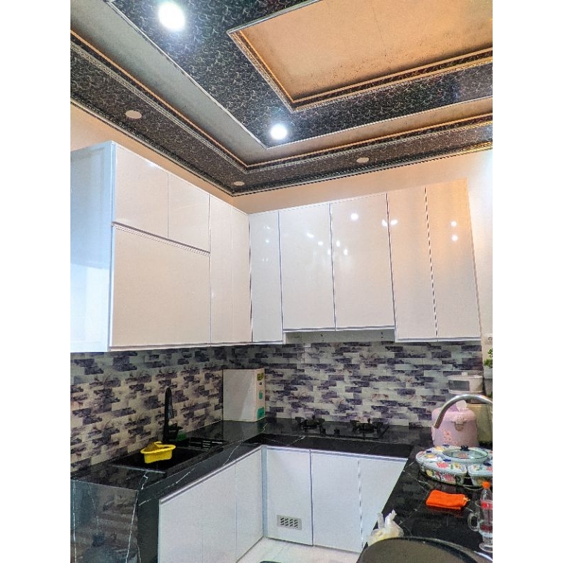 KITCHEN SET MINIMALIS BAHAN FULL ALUMINIUM