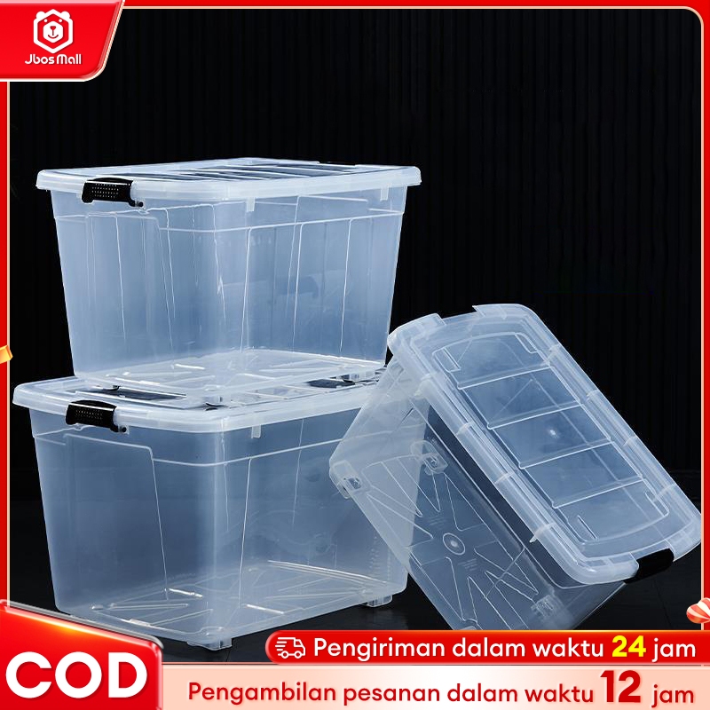 Jbos Box Storage /Container Box /Plastik Box / Transparan Organizer Box /Penyimpanan Besar Box /Mult