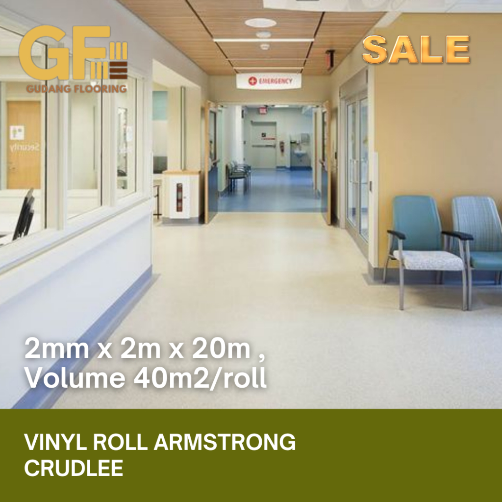 Vinyl roll ARMSTRONG CRUDLEE 2mm/ vinyl karpet rumah sakit