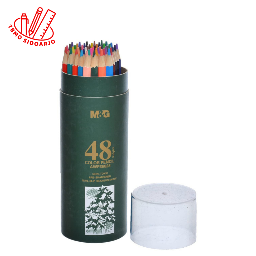 

TBMO M&G Pensil Warna 48 Warna Kemasan Tabung Hijau AWP36828