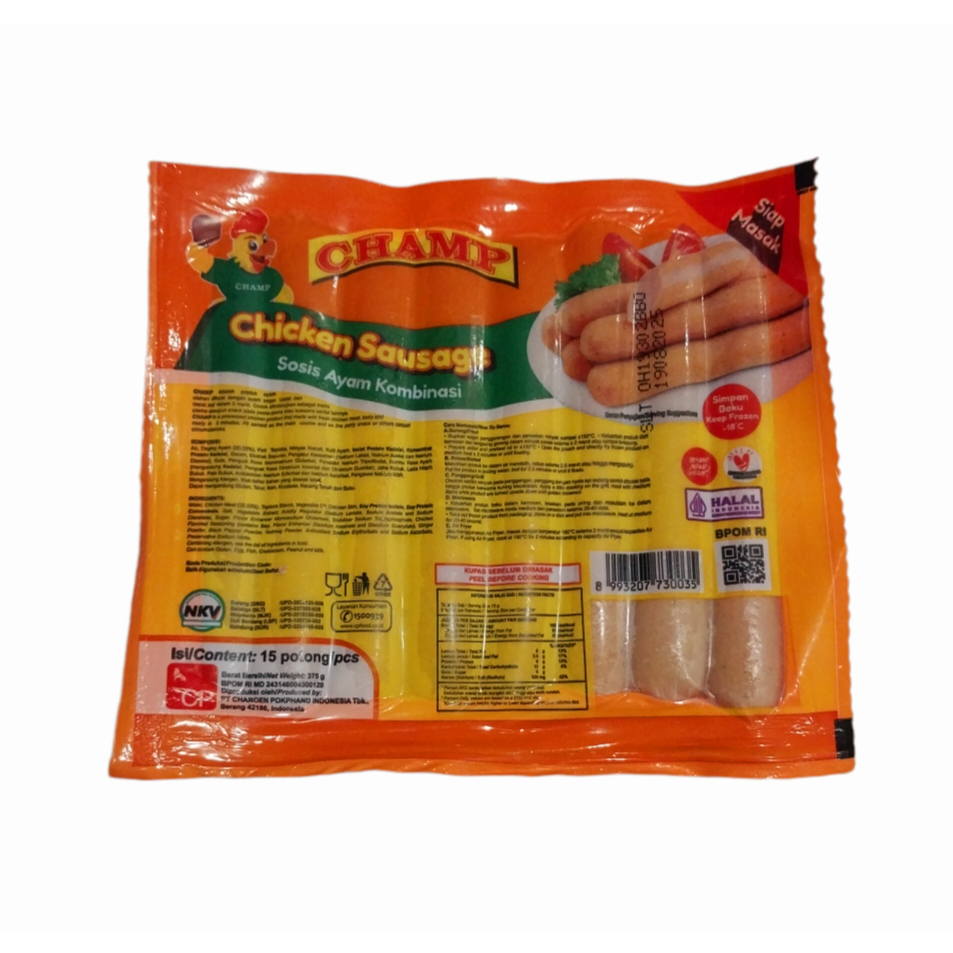 

Champ Sosis Ayam Kombinasi / Chicken Sausage 15s 375gr