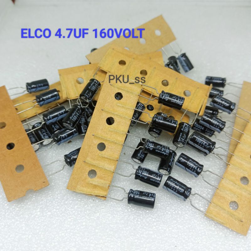 ELCO ELKO 4.7uf 160v / ELKO 160v 4.7uf / Capasitor  4.7uf 160v / kapasitor