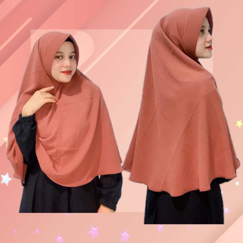 HIJAB BERGO CRINKLE PET PREMIUM
