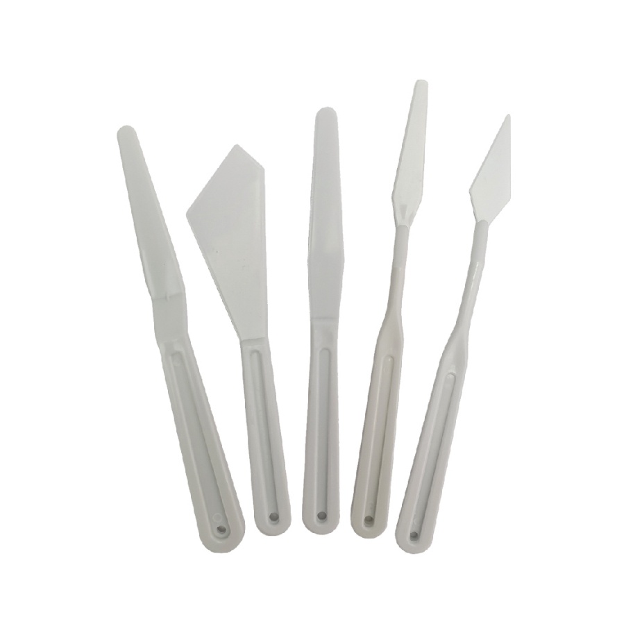 

PRODUK TERBARU Sinoart Set 5 Plastic Palette Knives