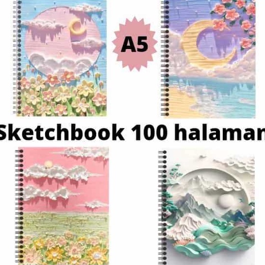 

BARU RESTOK SKETCHBOOK A5 ISI 1 HALAMAN BUKU SKETSA BUKU GAMBAR TEMA COVER 3D POP ART