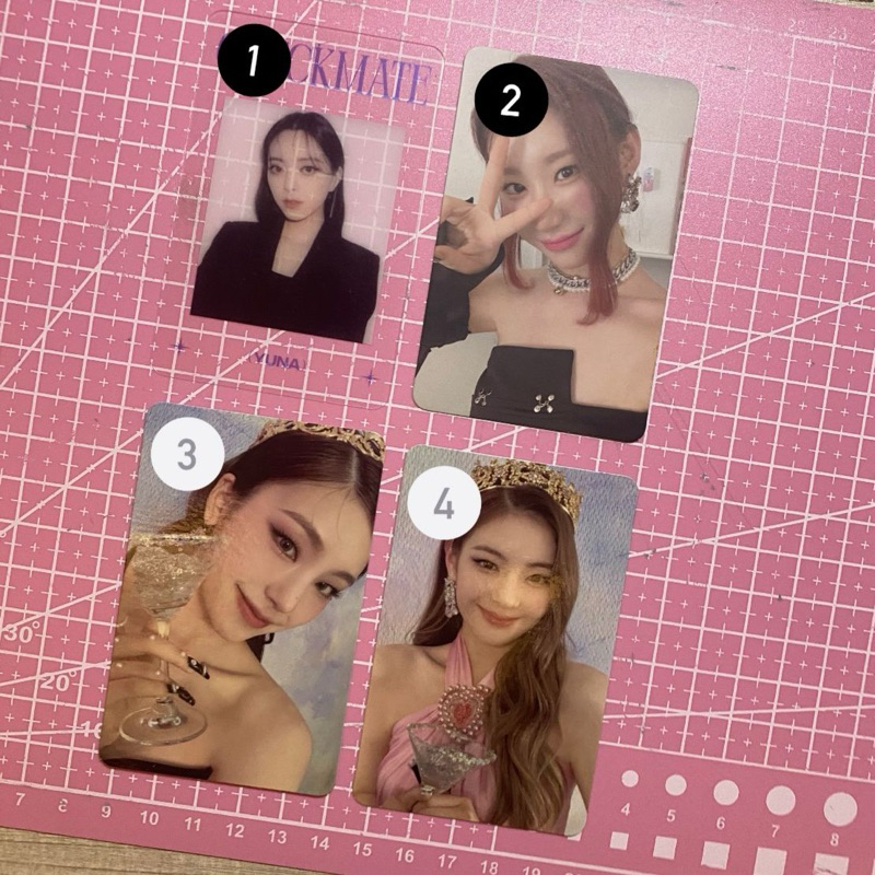 itzy photocard official era crazy in love & checkmate yeji yuna lia chaeryeong