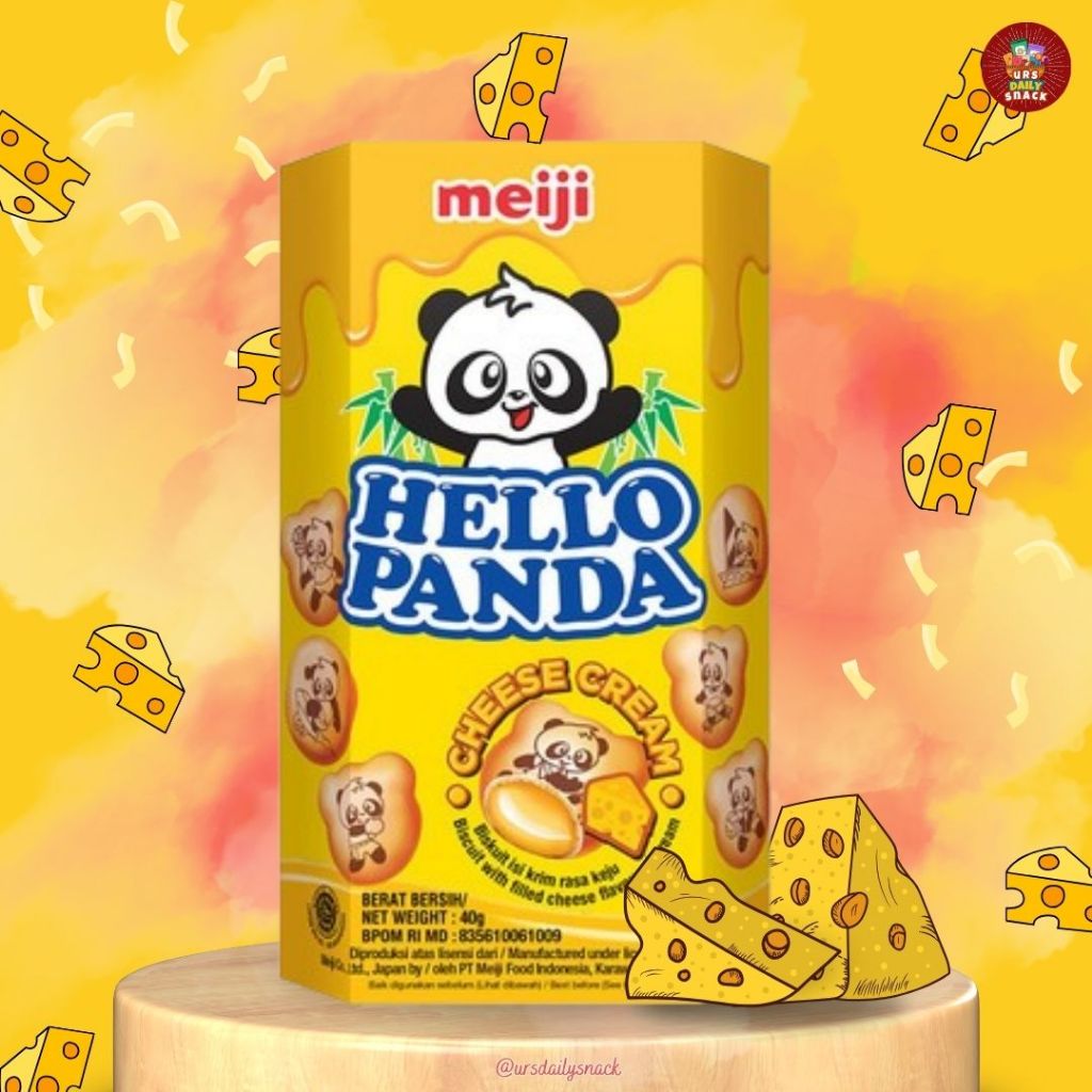 

MEIJI HELLO PANDA BISKUIT CHEESE & CREAM SNACK RINGAN 42 GR