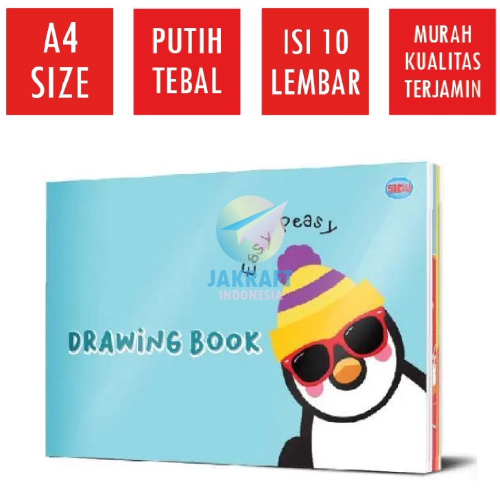 

PROMO AWAL TAHUN 5 Pcs Buku Gambar SiDU A4 isi 1 Lembar Putih Polos Tebal Kualitas Ekspor SDUDB1 Sinar Dunia
