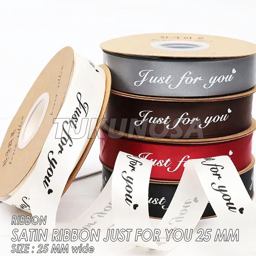 

PRODUK TERBARU PERROLL SATIN RIBBON JUST FOR YOU 25 MM PITA SATIN 25 CM PITA KADO HAMPERS PITA POLYESTER