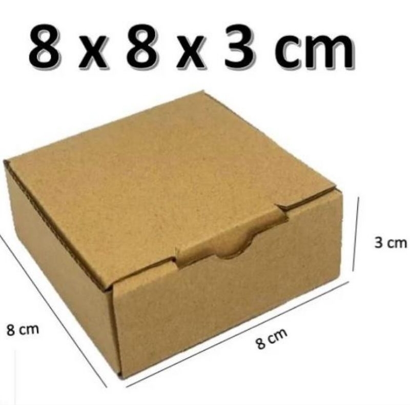 

8x8x3 cm kardus polos kecil kotak kemasan aksesories souvenir gift hampers kado bingkisan hadiah perhiasan kotak dus packing murah packaging diecut pizza